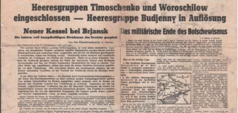 Vluchtschrift Volkischer beobachter Berlin,  10 okt. 1941