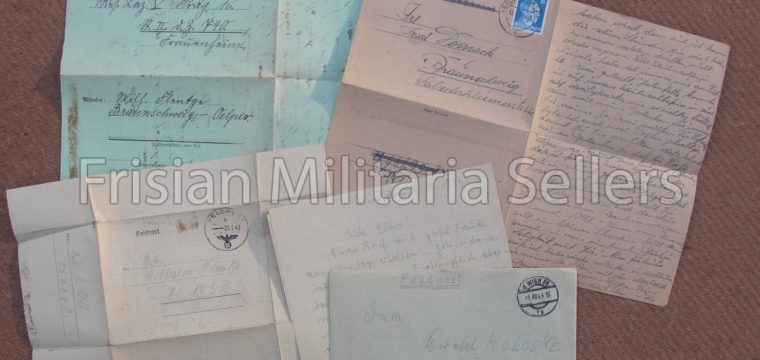 4 Duitse feldpost brieven 1943/44