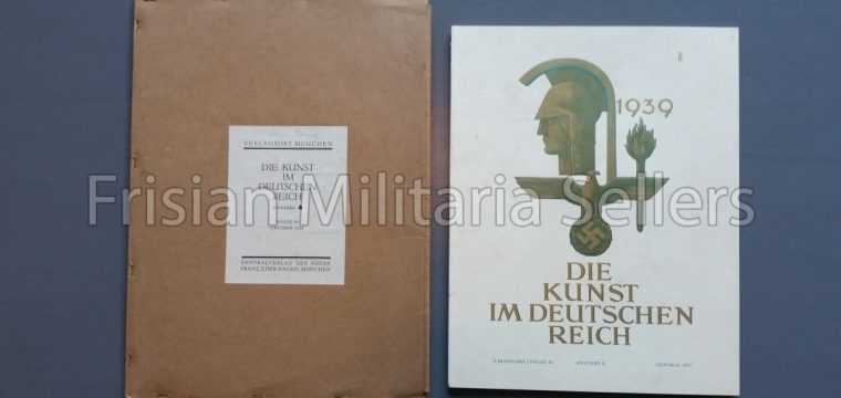 Die kunst im Deutschen reich – Oktober 1939 – Zentalverslag der N.S.D.A.P., Franz Eher nachf., München