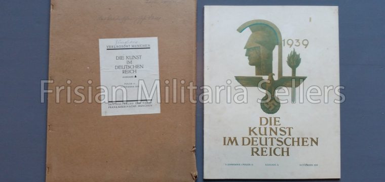Die kunst im Deutschen reich – November 1939 – Zentalverslag der N.S.D.A.P., Franz Eher nachf., München