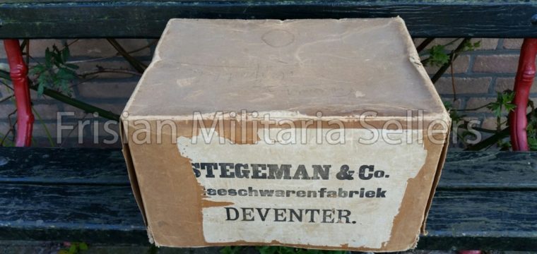 Cardboard box for cold cuts in WW2, Stegeman & Co. vleeschwarenfabriek Deventer