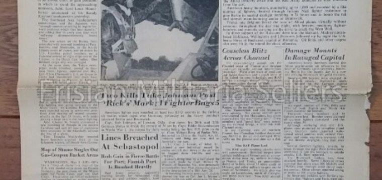 U.S. WW2 Newspaper : The stars and stripes
