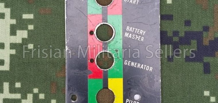 All switches panel F-16/NF5 fighter plane