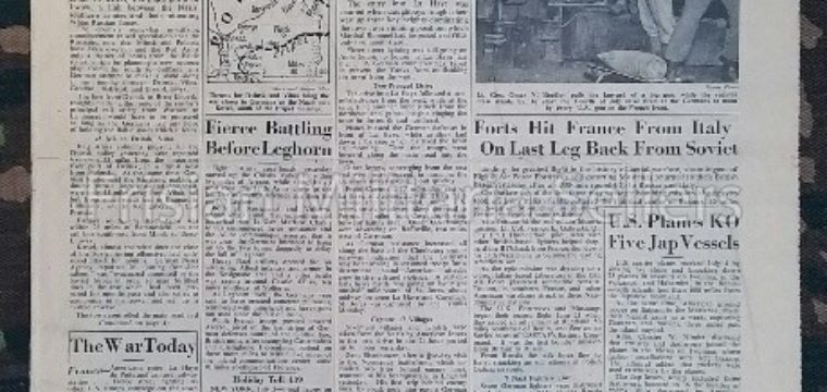 U.S. WW2 Newspaper : The stars and stripes 6 july 1944
