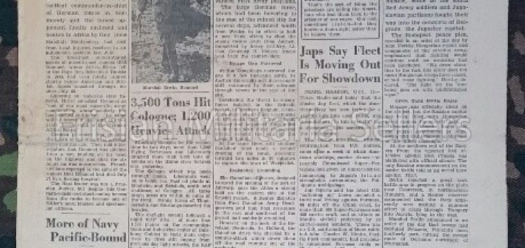 U.S. WW2 Newspaper : The stars and stripes 16 Okt. 1944 Rommel ’the dessert fox’ is dead !