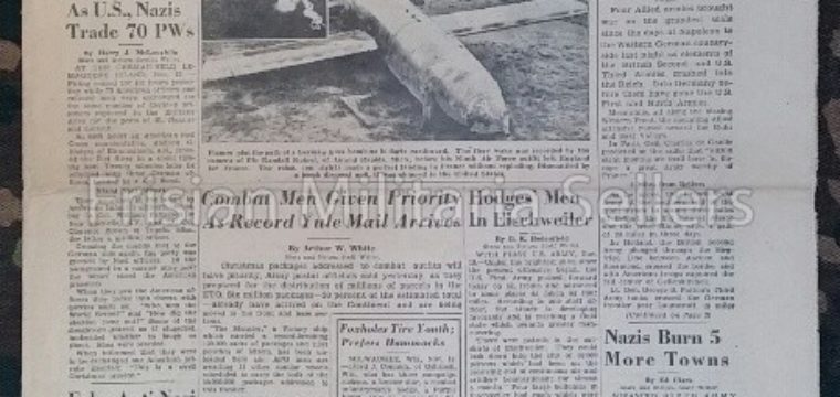 U.S. WW2 Newspaper : The stars and stripes 20 Nov. 1944