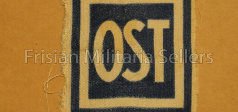 Linen Sleeve Emblem ‘Ost’ for Forced Labour in WW2