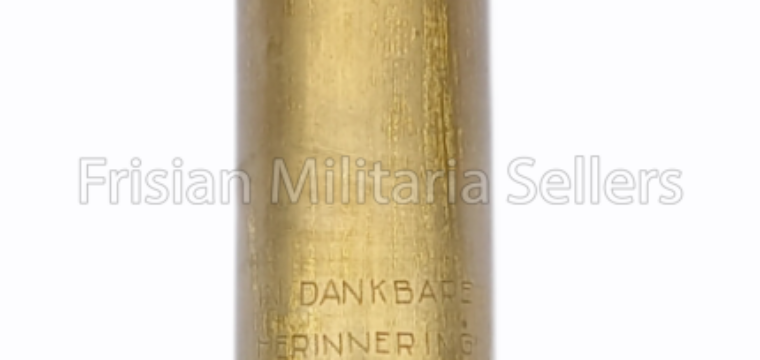 German 3.7 cm Anti-Aircraft Gun Shell ( Flak ) with inscription : Officiers mess A.O.C. 1949