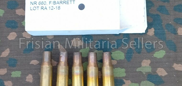 Dutch Marines Sniper Ammo box for 10CTG, 12.7 MM: BALL, SG F/BARRETT Lot RA -12-18