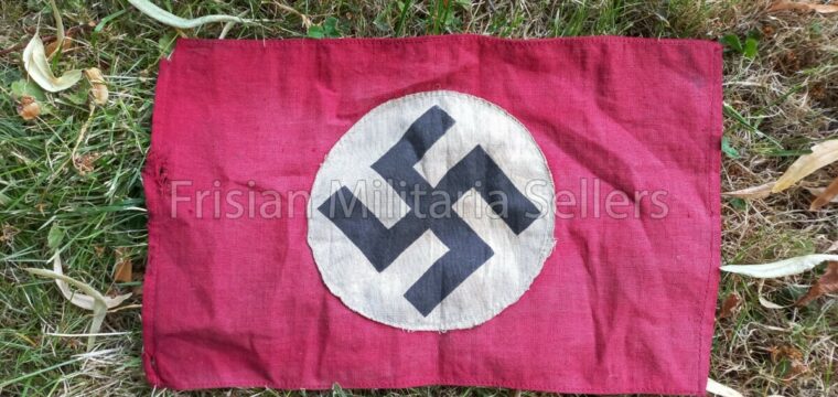 Original German small flag with swastika